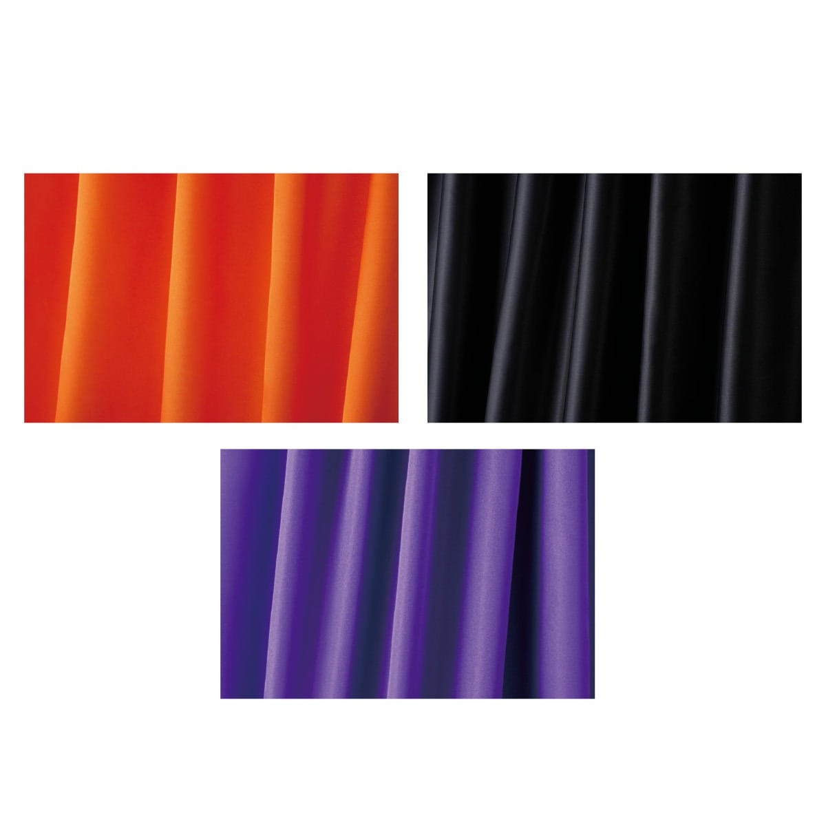 ハロウィンカラー サテンシート 90×200cm オレンジ