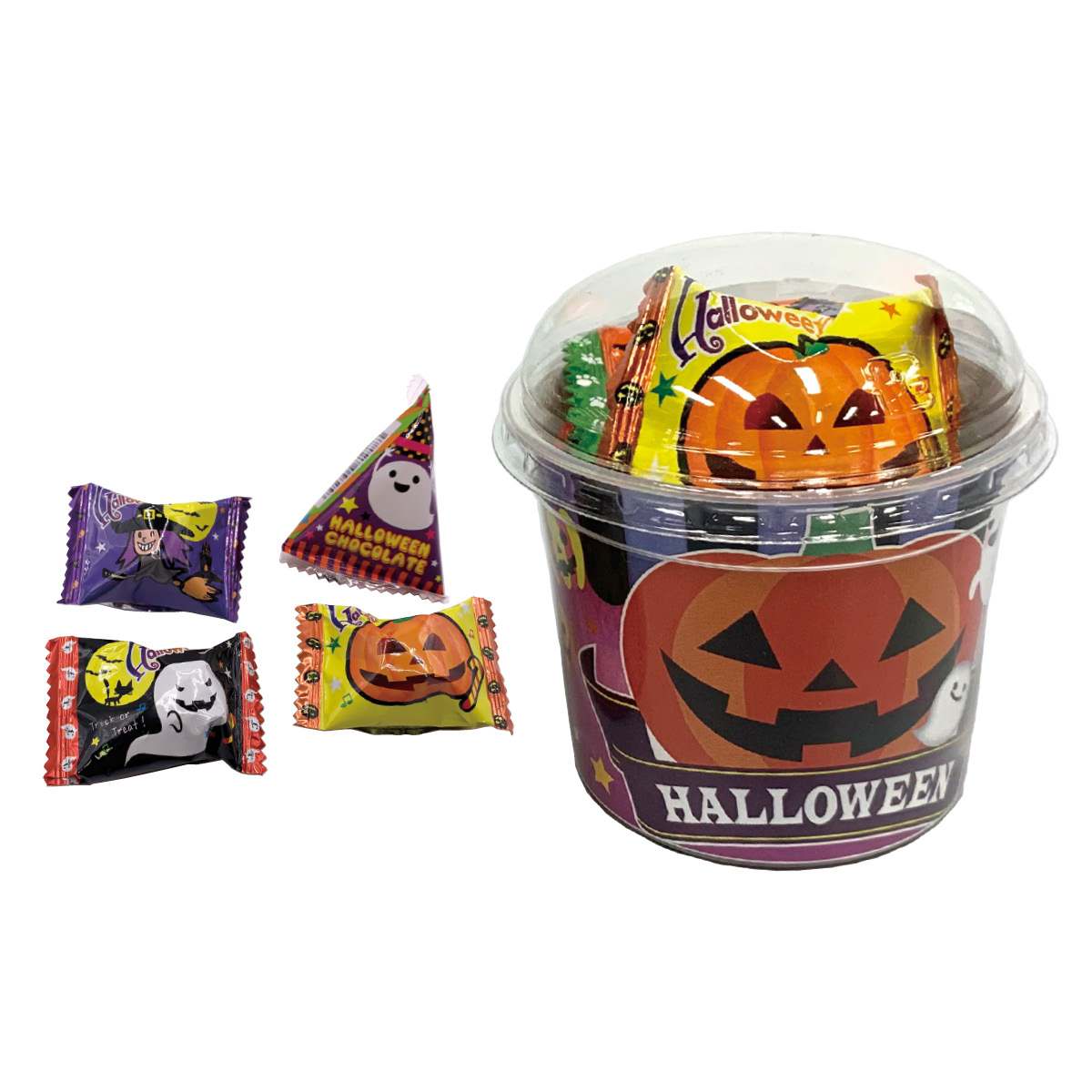 72個 ハロウィンキャンディ・チョコカップ
