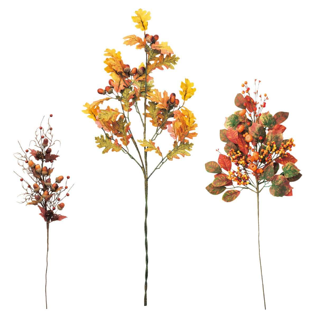 オータムスプレー84cm(造花) ナッツブランチ