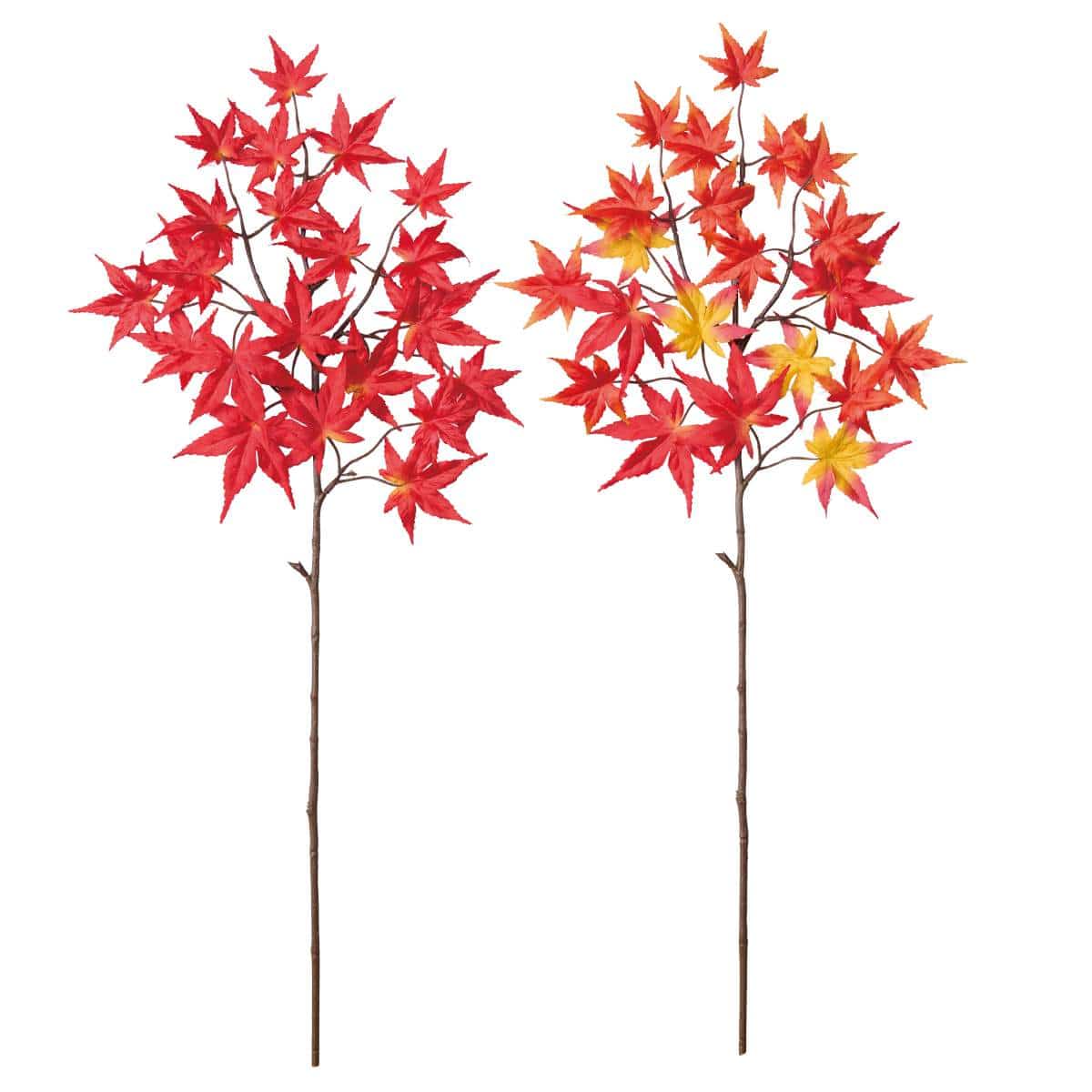 6本 紅葉スプレー(造花) レッド