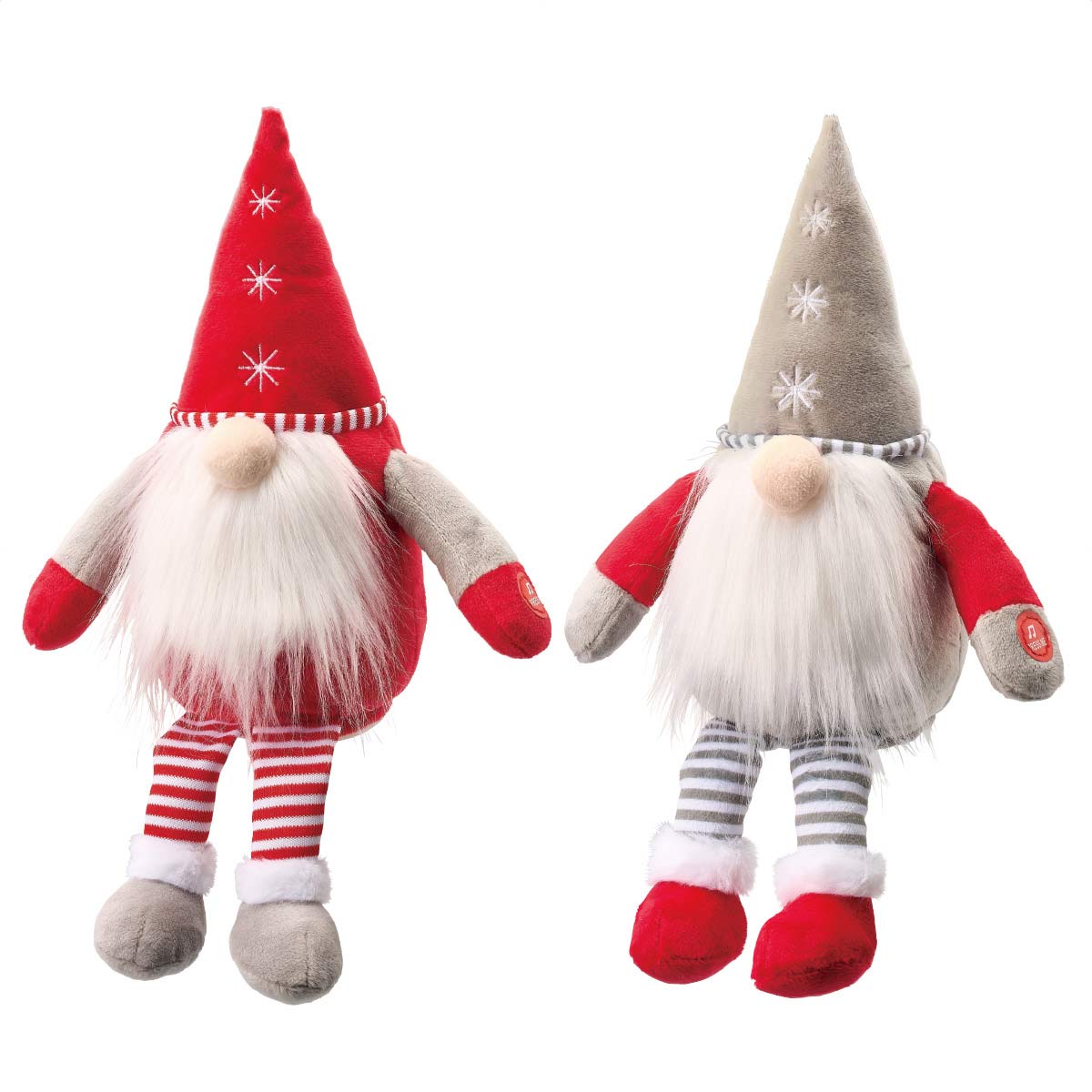 ミュージカルムービングサンタ 高さ25cm レッド