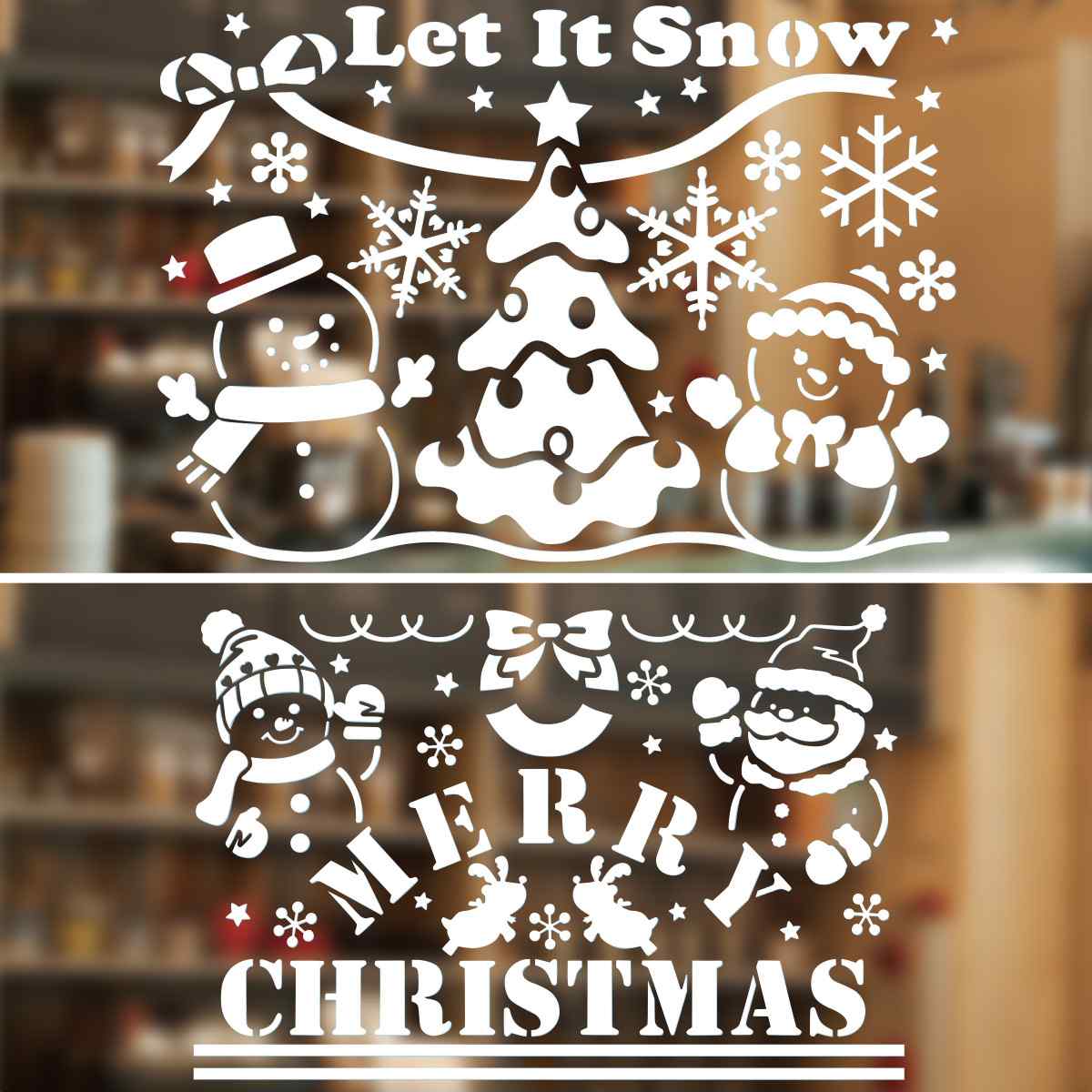 スノースプレー用型紙 LET IT SNOW