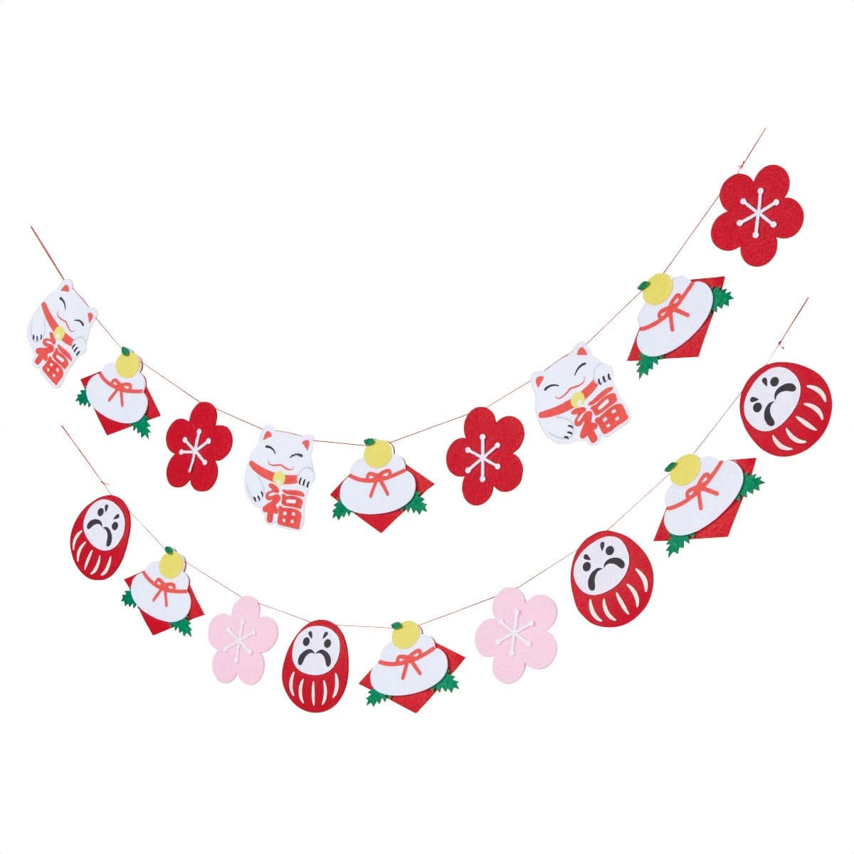 お正月ガーランド 招き猫