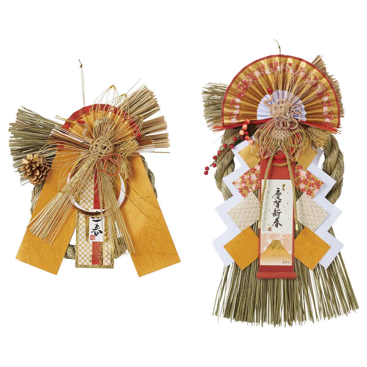 金色正月飾り 迎春