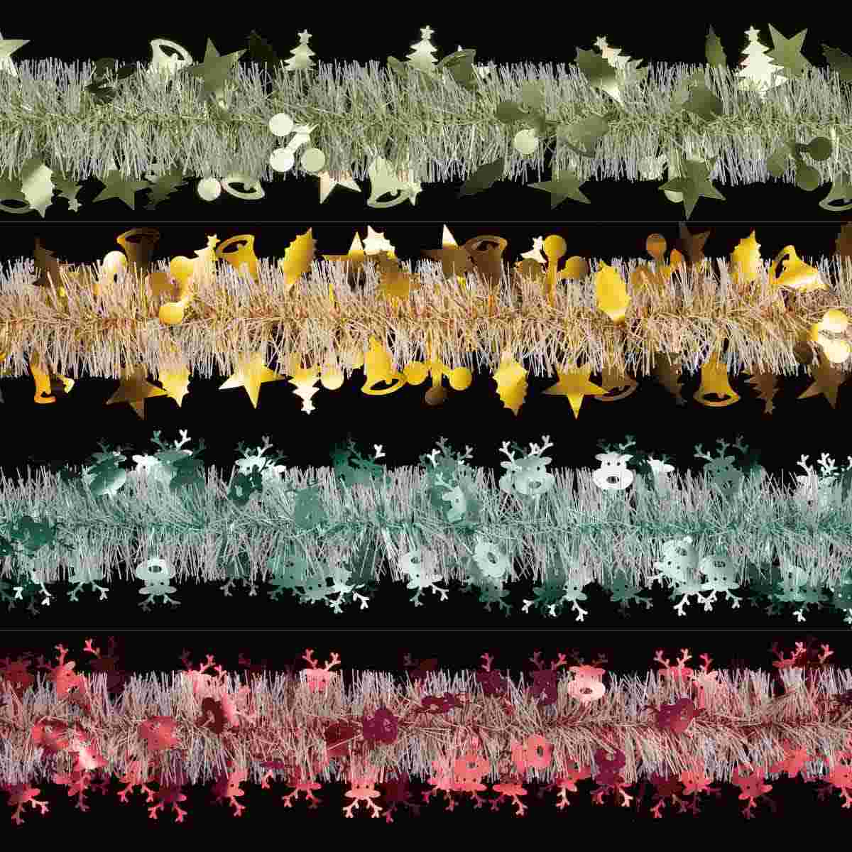 パステルクリスマスモチーフモール270cm グリーン