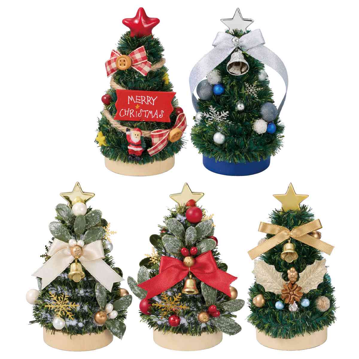 卓上ミニクリスマスツリー11cm サンタレッド