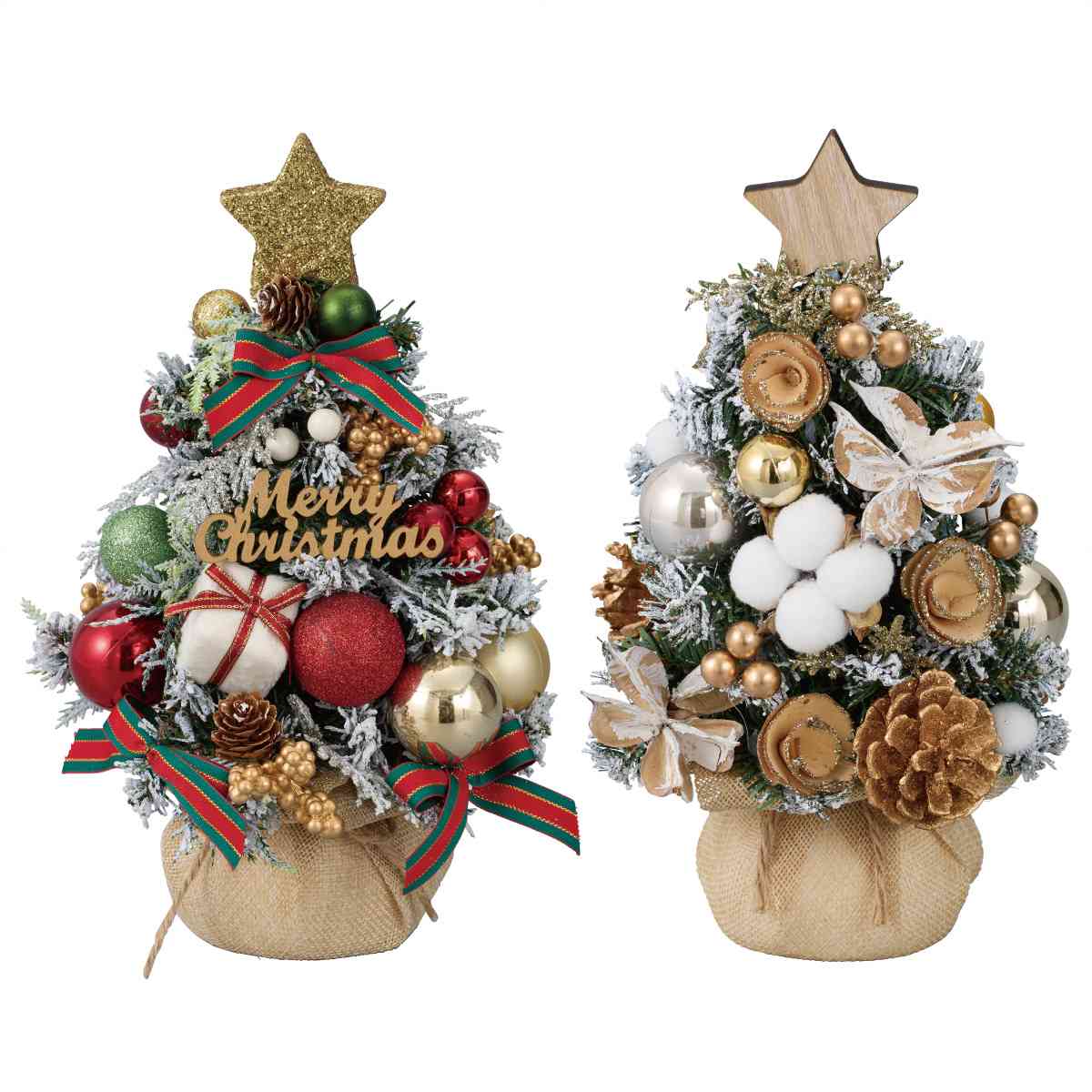 卓上ミニツリー レッド＆グリーン