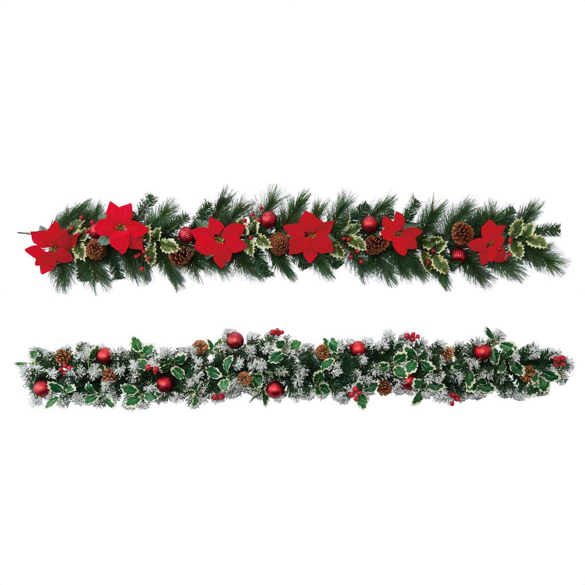 クリスマスガーランド ポインセチア