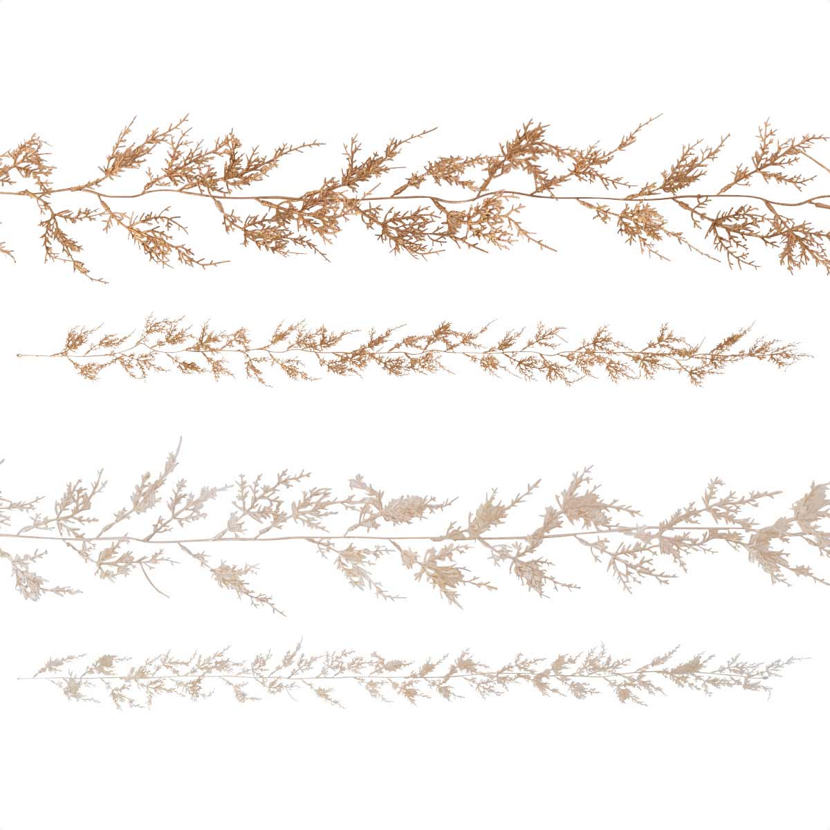 ブラッシュドシダーガーランド ゴールド