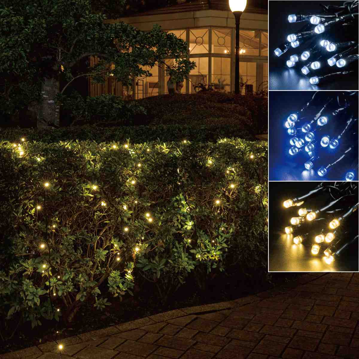 LED 100球 ストレートライト(電源コントローラー別売) ホワイト