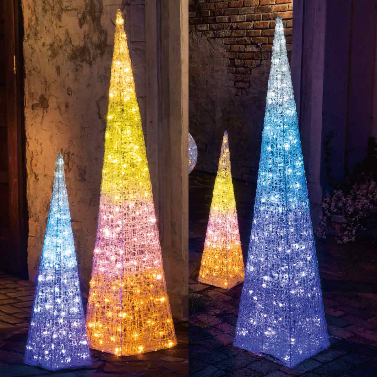 LEDプリンセスクリスマスツリーライト 高さ90cm ブルー