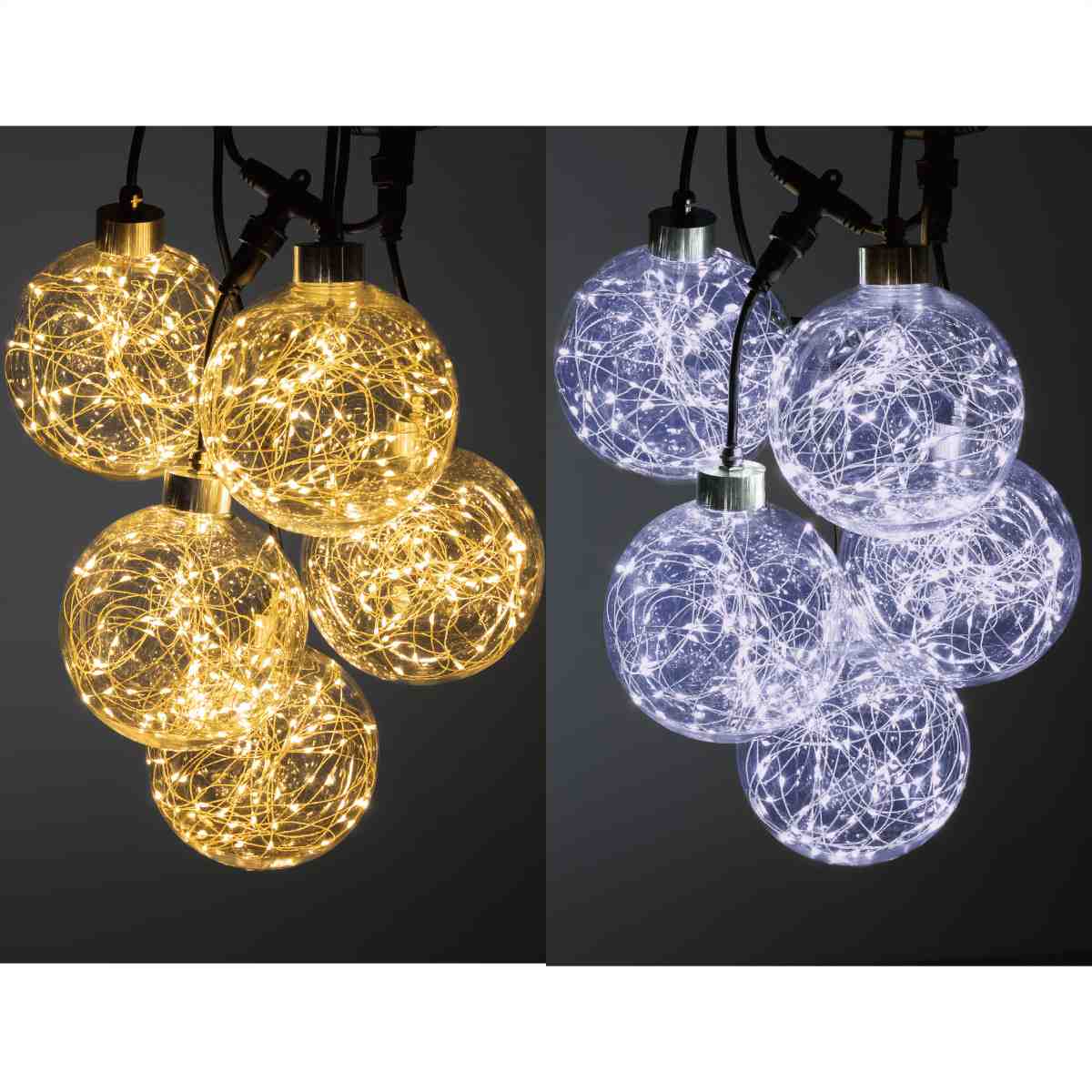 LED 70球 5連ビーズinボールハンガー ゴールド