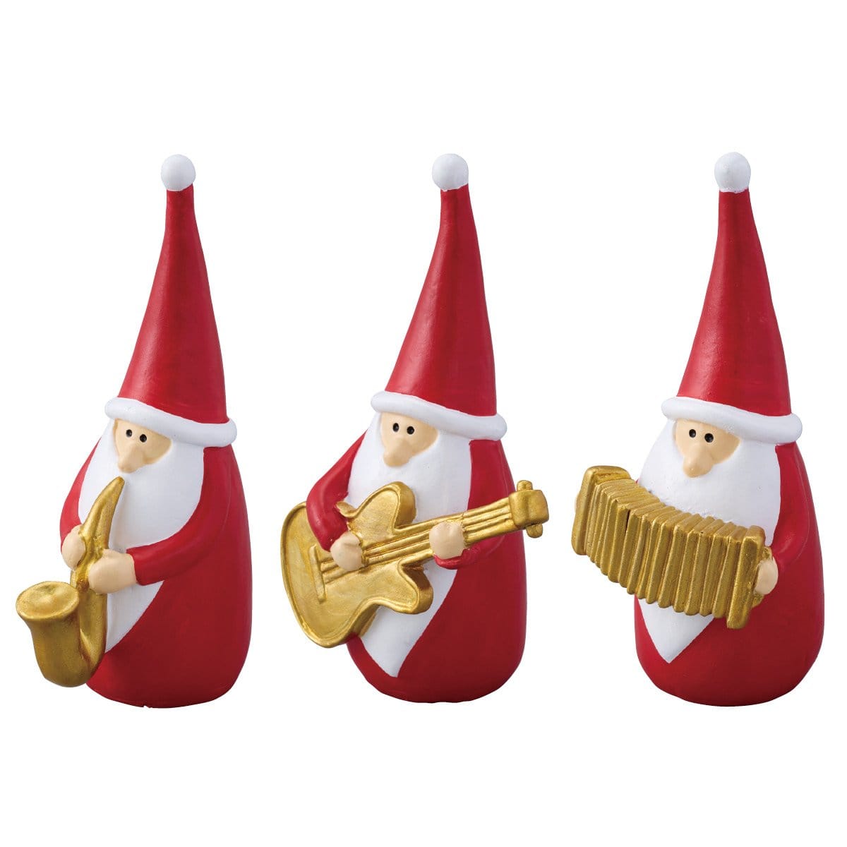 ミュージカルサンタスタンド高さ15cm サックス