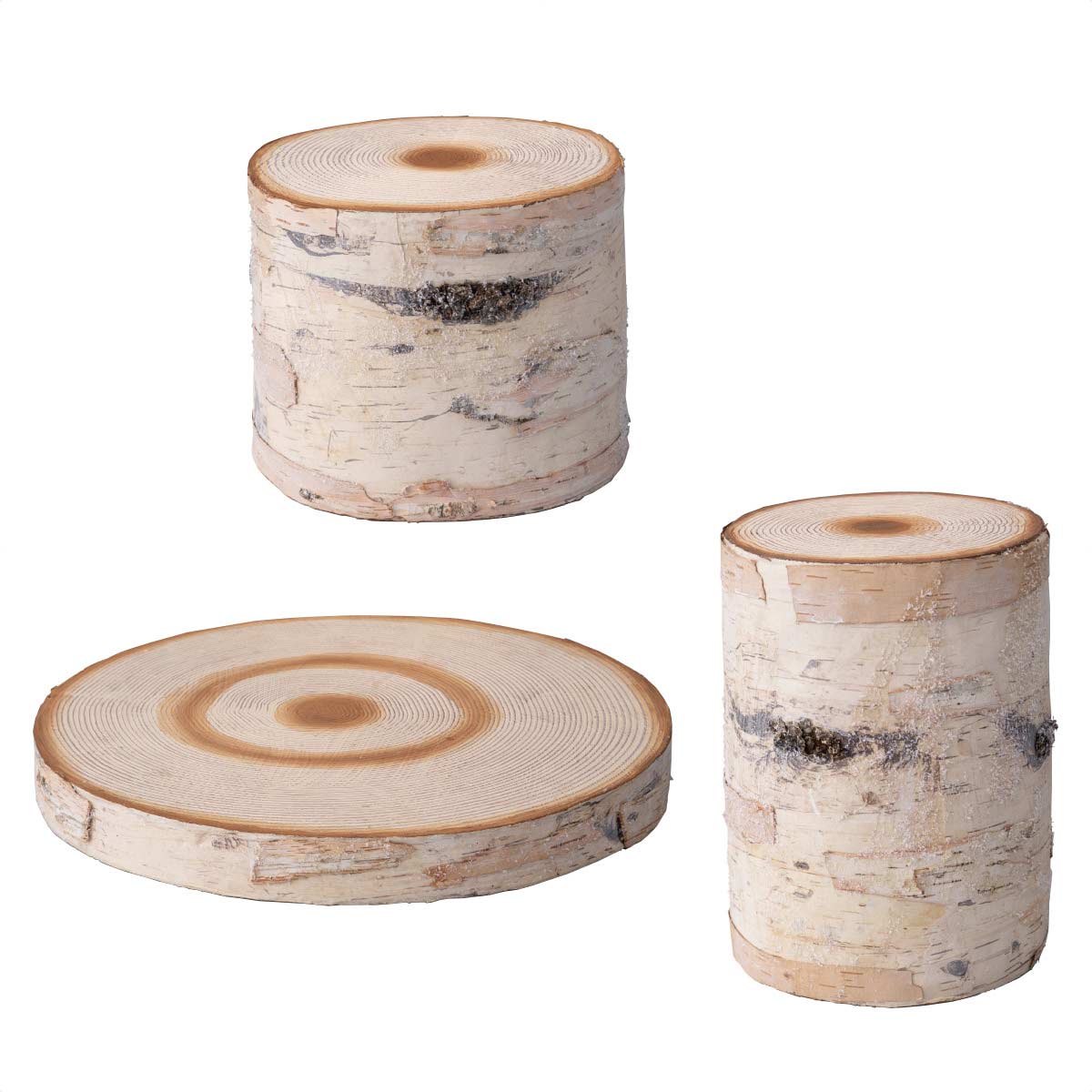 フェイクウッドオブジェ 直径28.5×高さ3cm