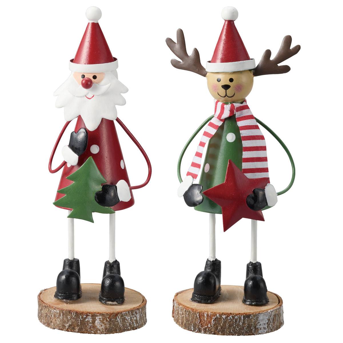 ブリキ スタンド サンタ