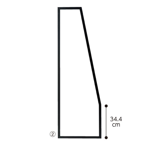 スラントフレーム/SF中央片面タイプ幅90cm用〔ストエキオリジナル〕 高さ135cm用 ホワイト