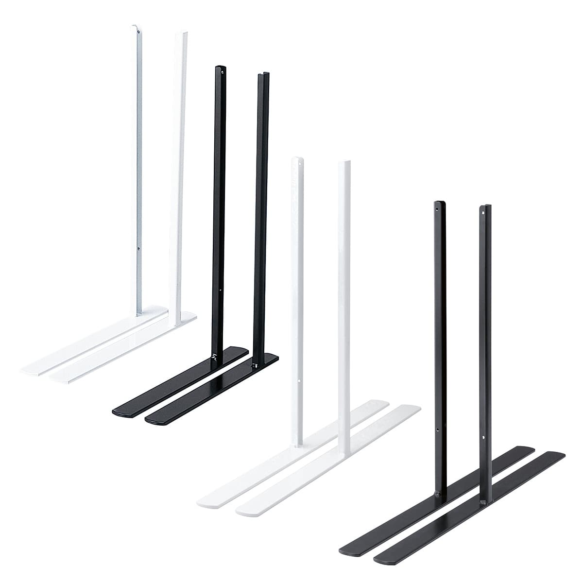 卓上ネットディスプレイ脚(左右)〔ストエキオリジナル〕 片面用 白