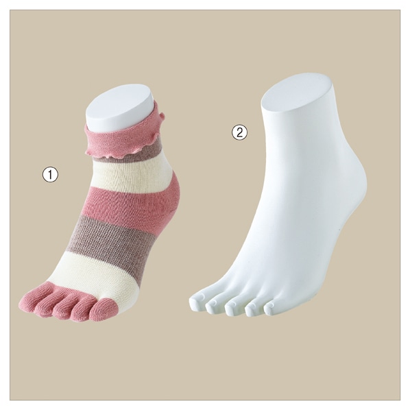 5本指ソックス用ディスプレイ〔ストエキオリジナル〕 紳士ハイソックス用