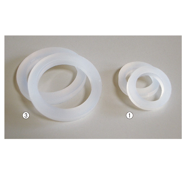 【100個】ハンガー用スベリ止めリング 小 乳白