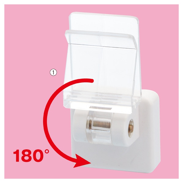 マグネットクリップ パネルホルダー〔ストエキオリジナル〕 差し込み式 ホワイト