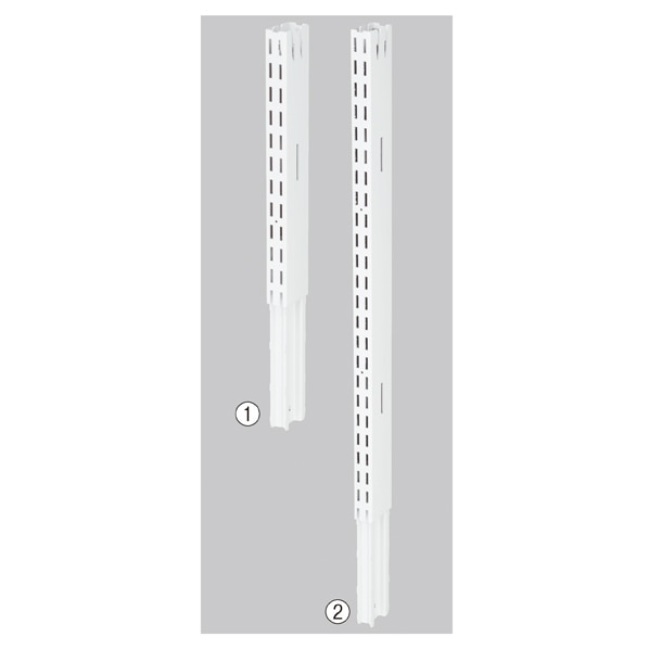 BR50用上部継ぎ柱 ホワイト〔ストエキオリジナル〕 高さ30cm