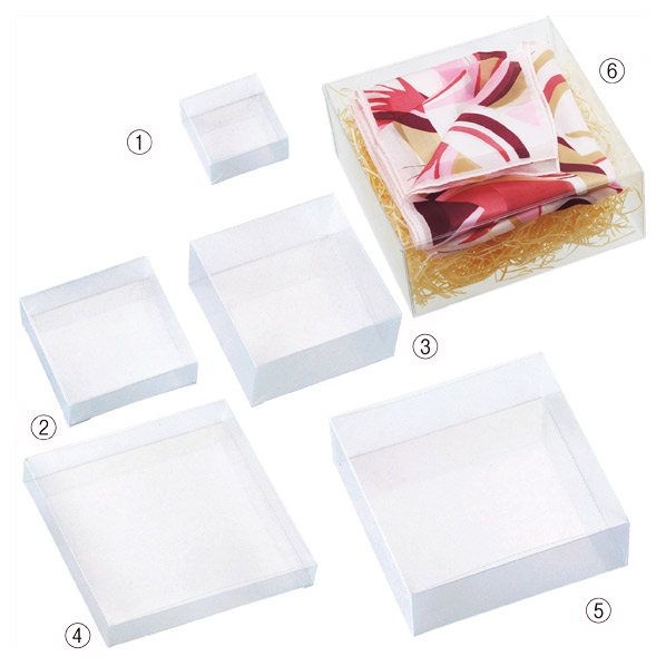 透明クリアボックス(かぶせ式) 直径9.8×3.5cm