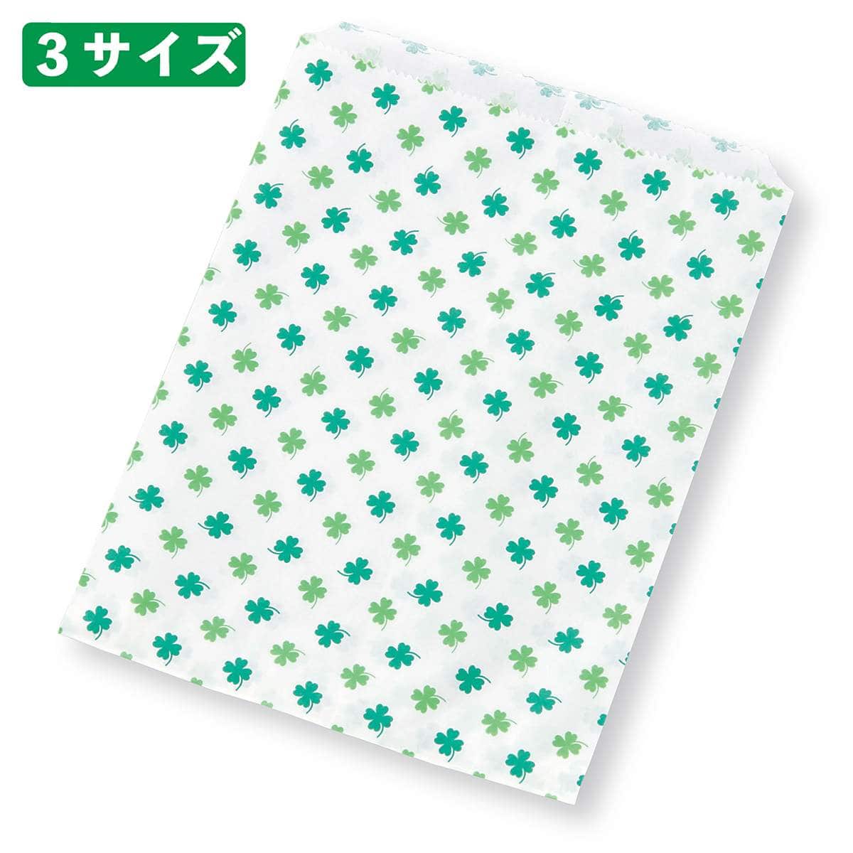 袋工房 紙平袋 クローバー 幅8×高さ11.5cm 