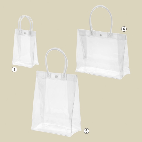 【10枚】PVCクリアビニールバッグ 10×5.5×15cm