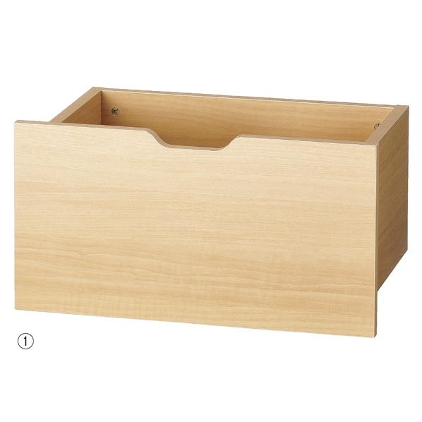 木製収納トロッコ 幅60cm用〔ストエキオリジナル〕 ホワイト