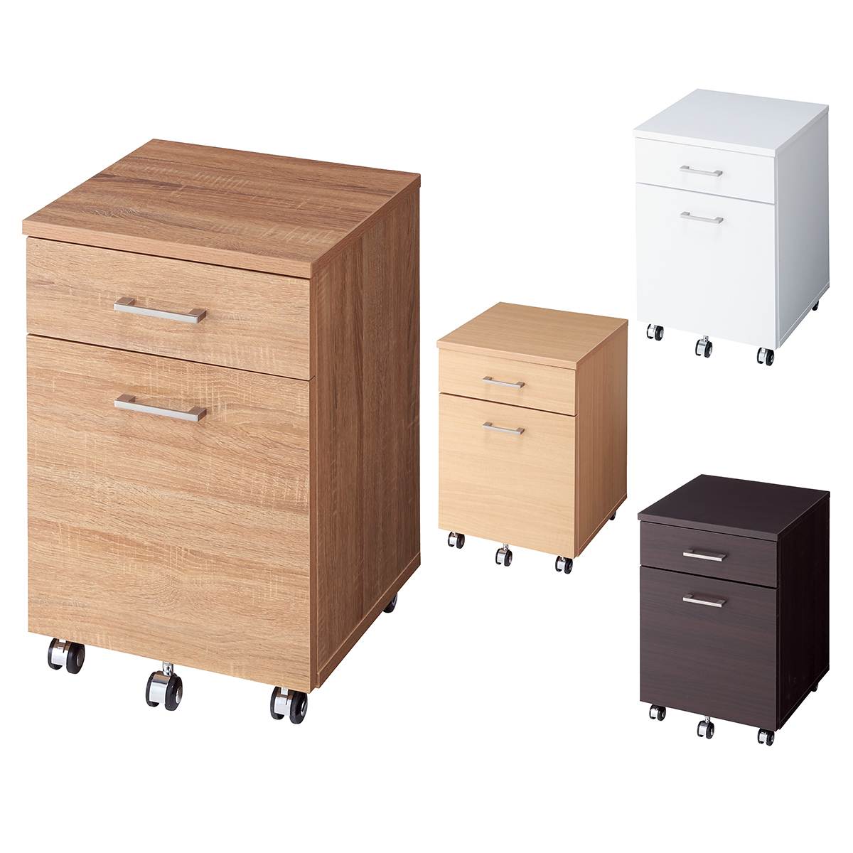 ワゴンキャビネット〔ストエキオリジナル〕 エクリュ