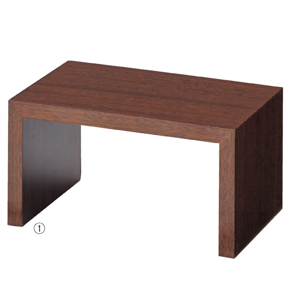 木製コの字ラック ブラウン〔ストエキオリジナル〕 幅25cm