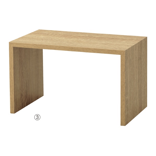 木製コの字ラック ラスティック柄〔ストエキオリジナル〕 幅25cm