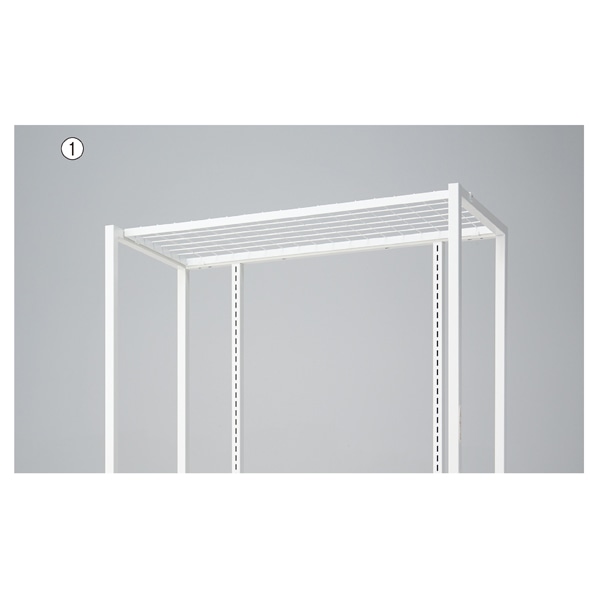 UR壁面タイプ用上部ネット 幅90cm〔ストエキオリジナル〕 ホワイト