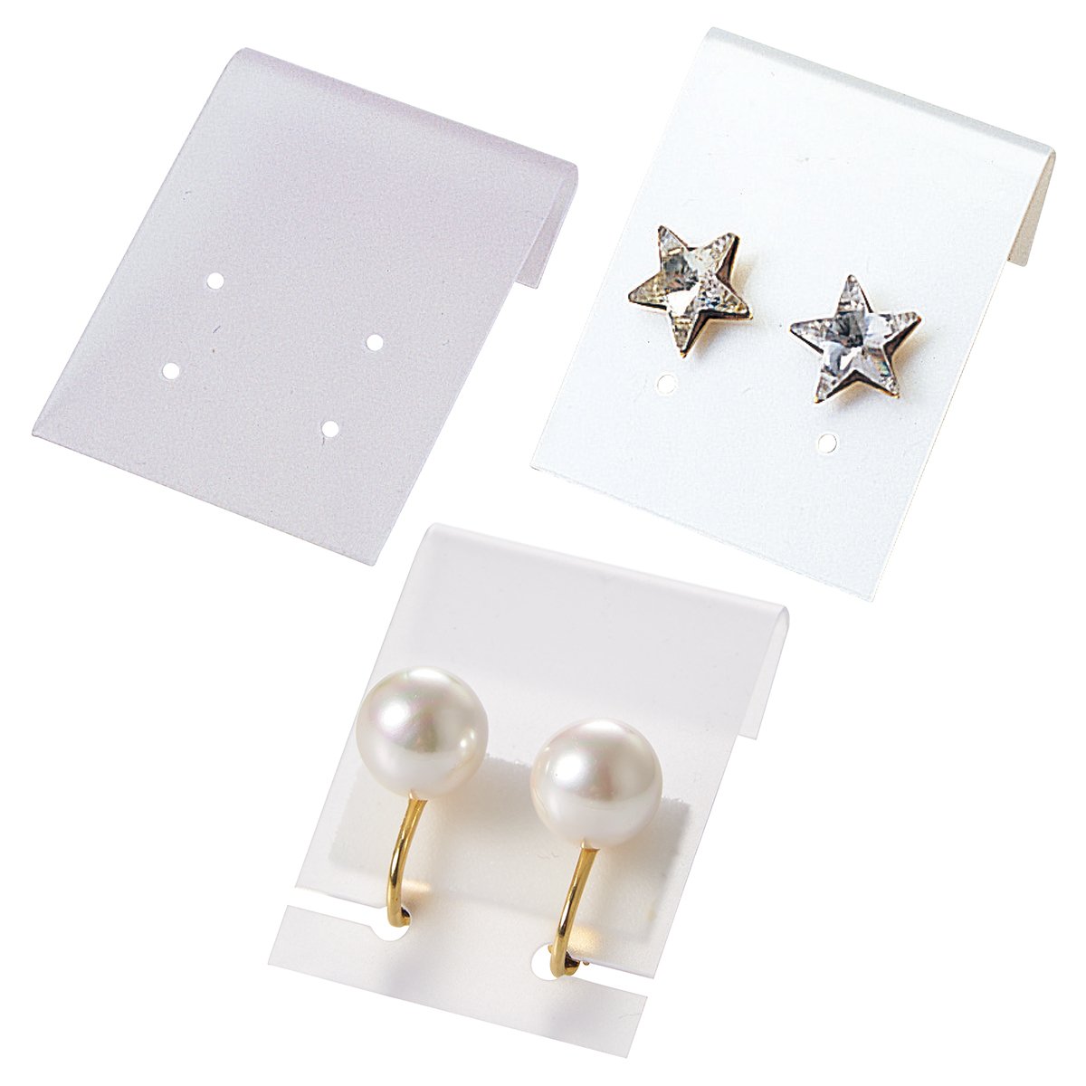 【100枚】ピアス用台紙 ピアス用半透明