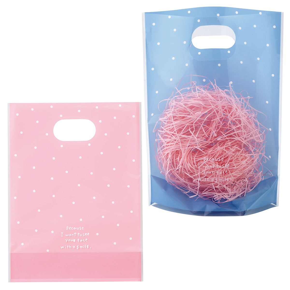 【50枚】ヘッズ PPスタンドバッグ ドット ピンク