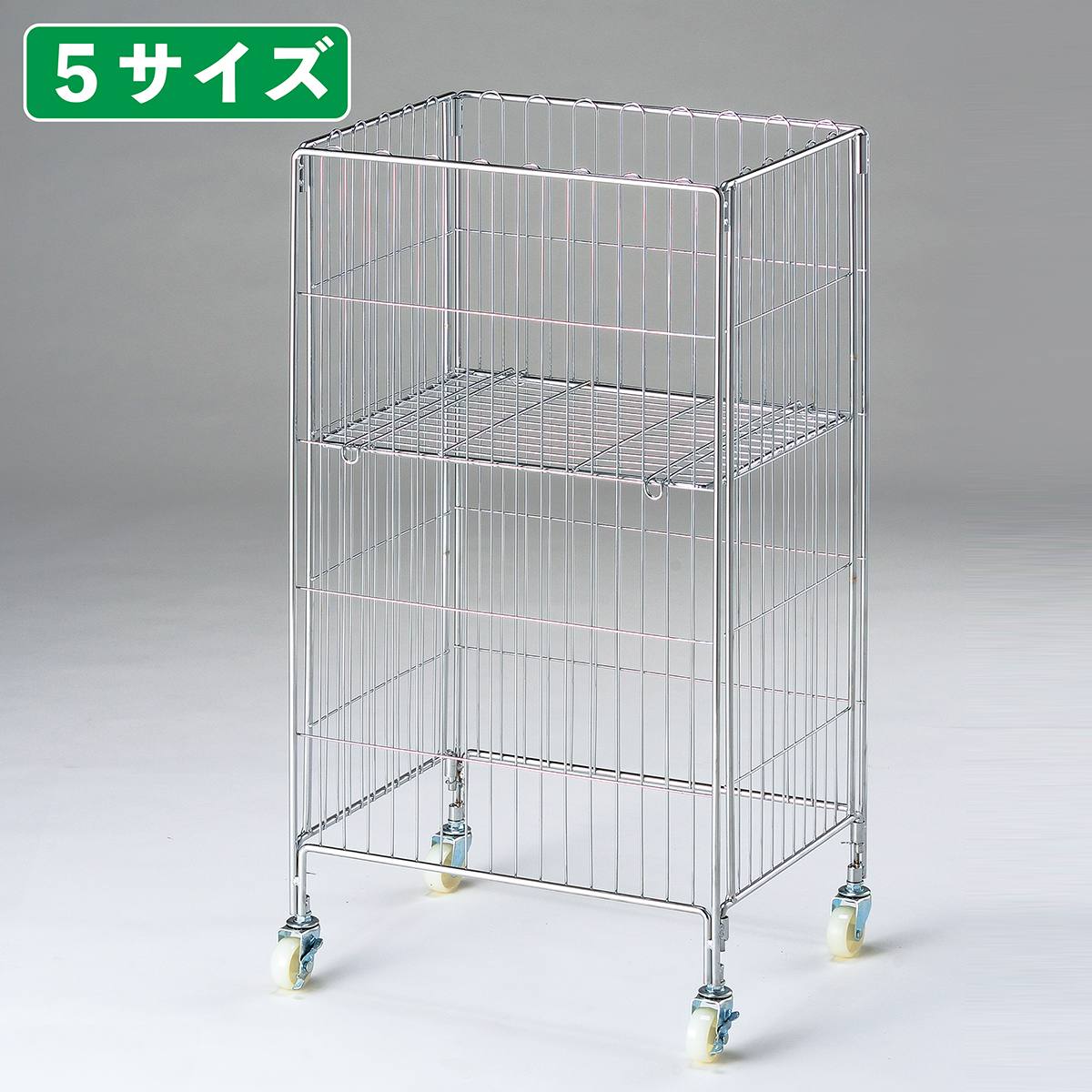 ワイヤーワゴン クローム〔ストエキオリジナル〕 幅90×奥行60cm
