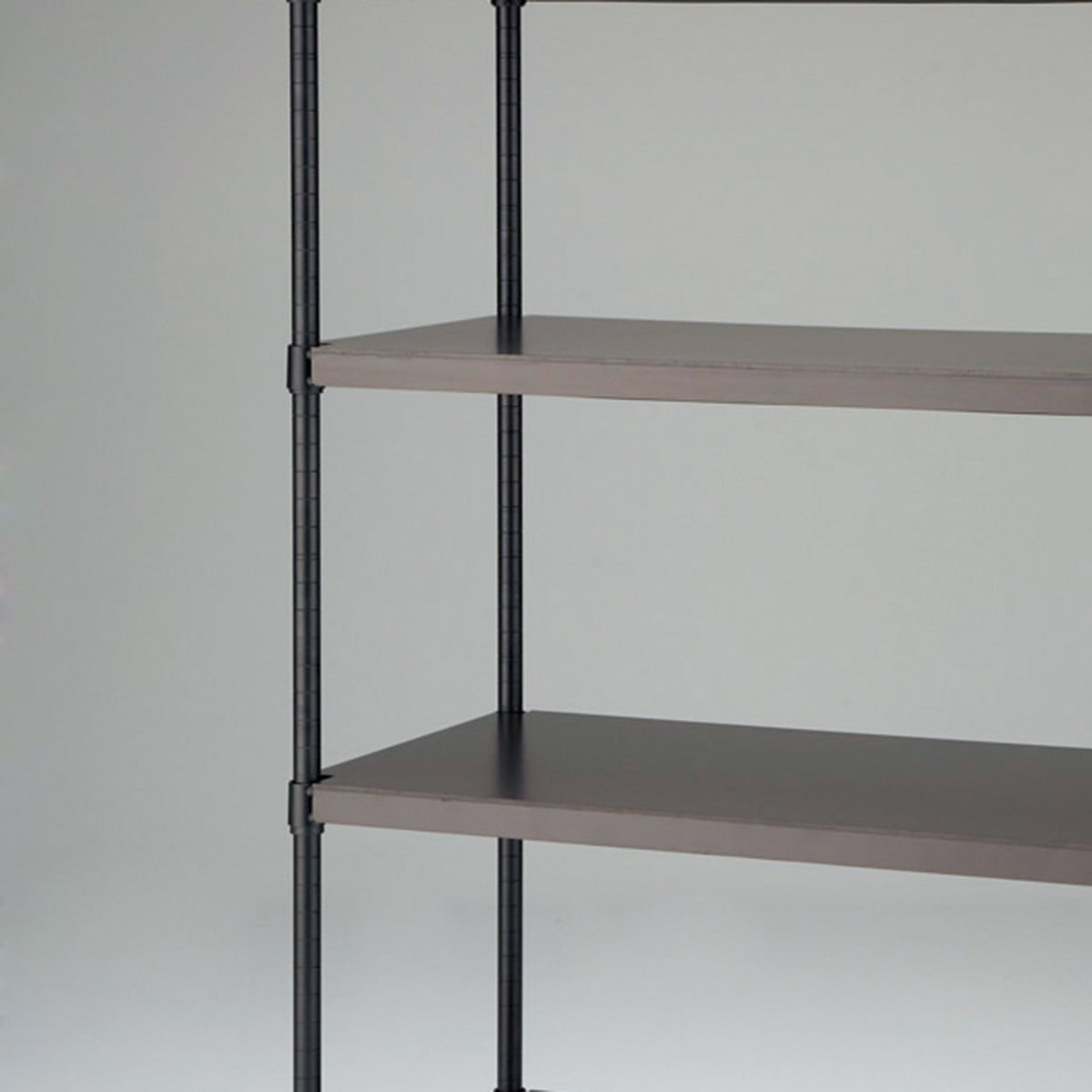 【2本】ワイヤーラック ポール(直径25.4mm) ブラック〔ストエキオリジナル〕 高さ180cmタイプ