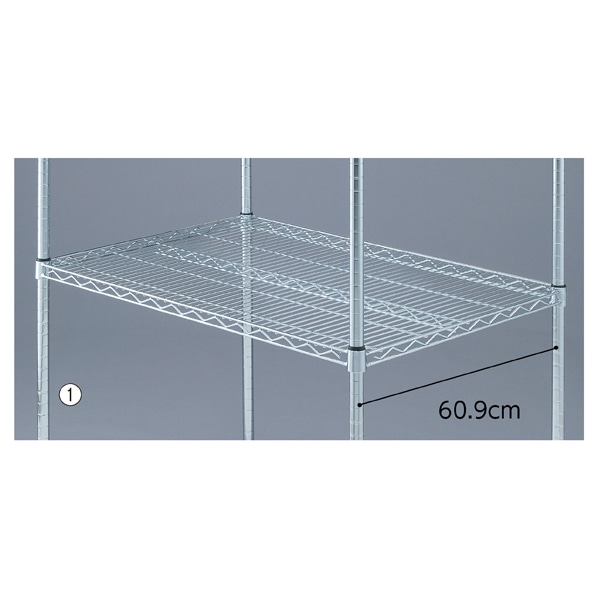 ワイヤーラック スチール棚 奥行60cmタイプ〔ストエキオリジナル〕 幅90.7cm