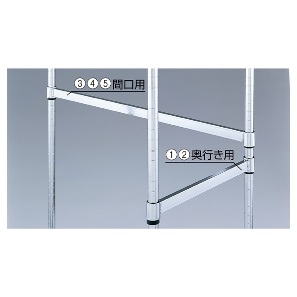 ワイヤーラック 角バー〔ストエキオリジナル〕 間口90.7cm用