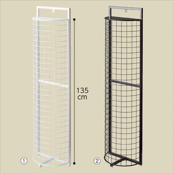 SF中央両面用スリムRエンドネットフレーム 高さ150cm用〔ストエキオリジナル〕 ホワイト