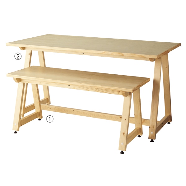 デルタテーブル クリア〔ストエキオリジナル〕 幅120cm