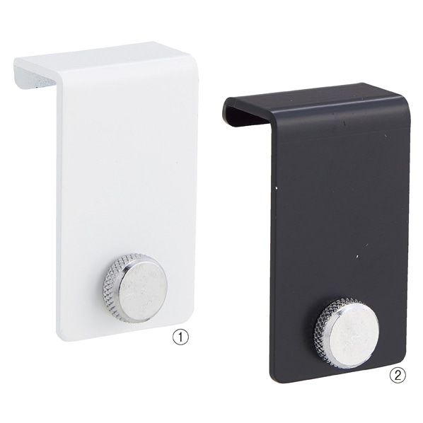 エンド固定金具/SF中央片面タイプ幅90cm用〔ストエキオリジナル〕 ブラック