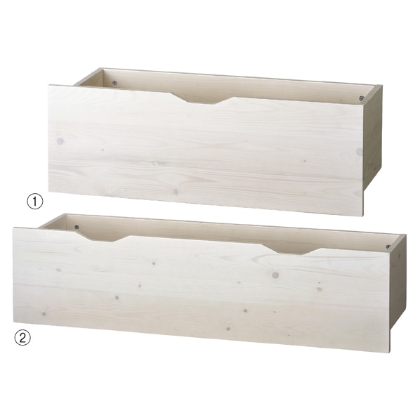 アルテン用収納トロッコ ホワイト〔ストエキオリジナル〕 幅90cm用