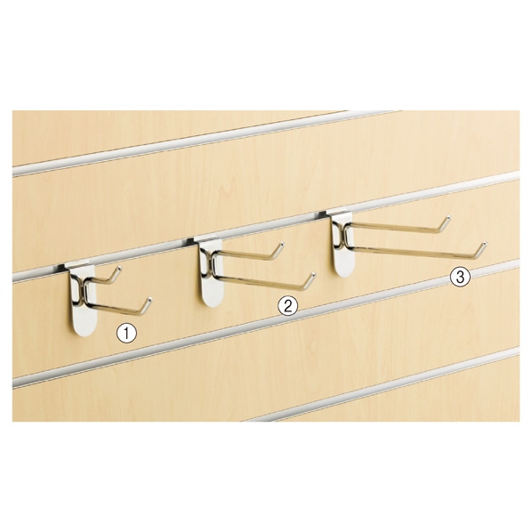 【5本】2段フックハンガー(直径6mm)/リスタ用〔ストエキオリジナル〕 長さ10cm