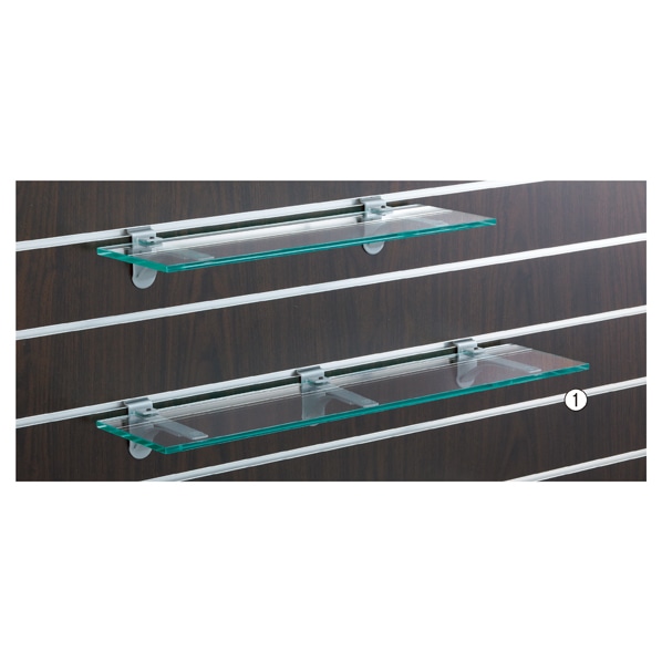 リスタ用ガラス棚セット 8mm厚 幅60cmタイプ〔ストエキオリジナル〕 奥行15cm