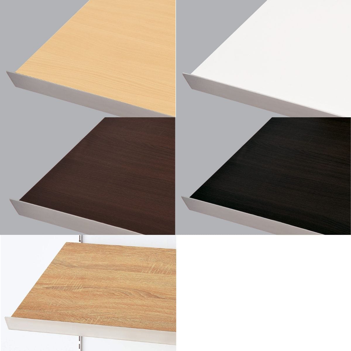 傾斜木棚 幅90×奥行30cm クロームブラケットセット〔ストエキオリジナル〕 エクリュ