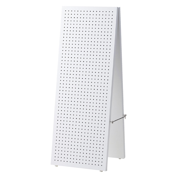 A型両面有孔ボードスタンド ホワイト〔ストエキオリジナル〕