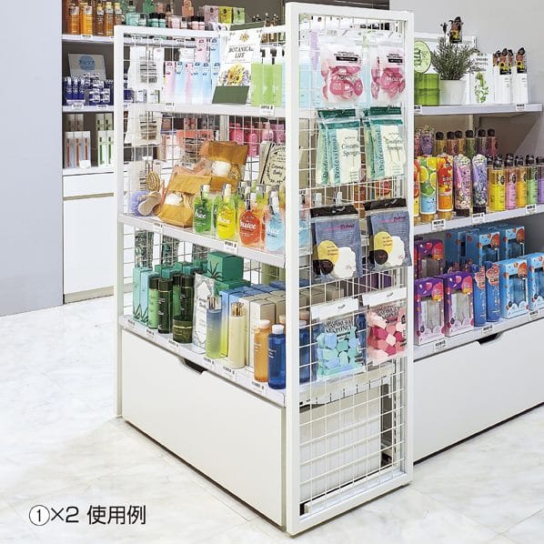 サイドネットフレーム ホワイト/SF中央片面タイプ幅90cm用〔ストエキオリジナル〕 高さ135cm用