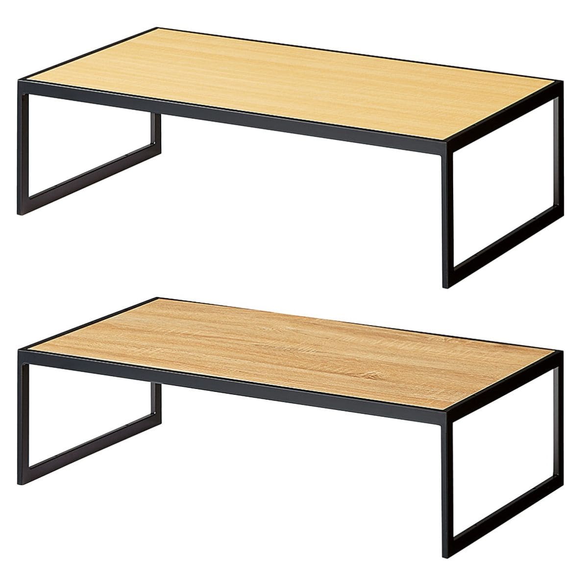 ステップテーブル用上置き台 奥行50cm ブラック〔ストエキオリジナル〕 エクリュ