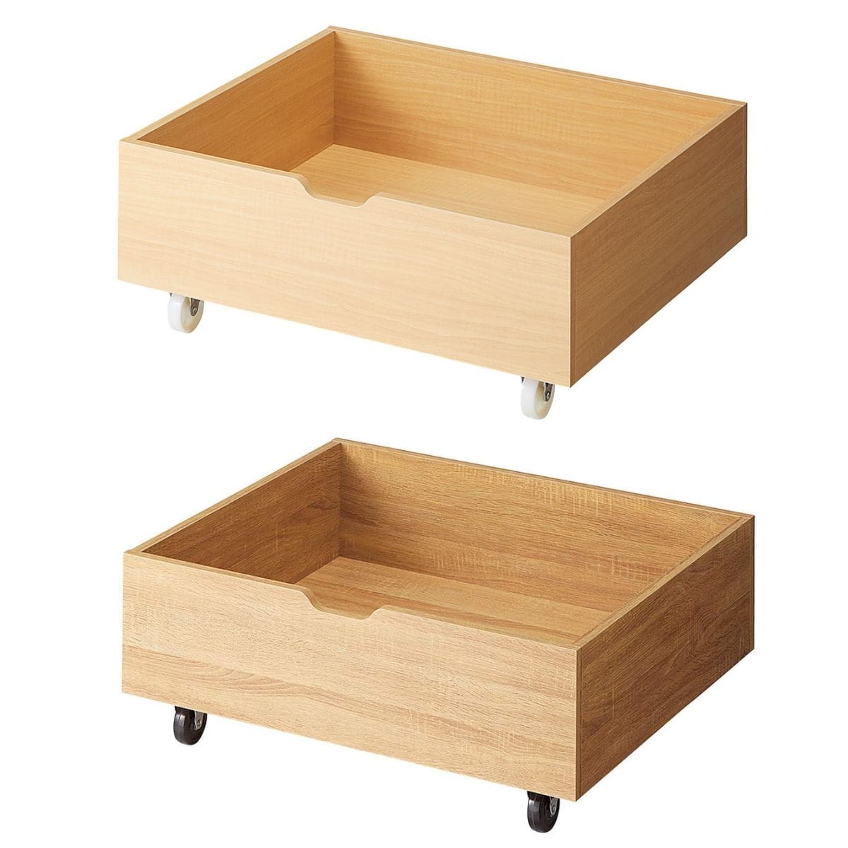 ステップテーブル用木製収納ボックス〔ストエキオリジナル〕 エクリュ